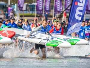 Départ d'une SUP Race