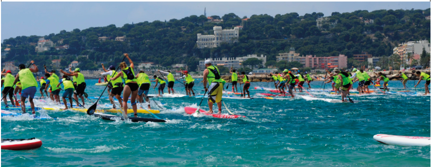 La compétition de SUP à Saint-Tropez : La Giraglia SUP Race
