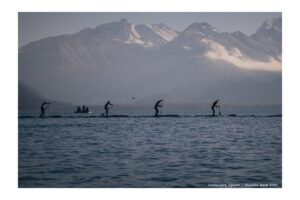 Une course au milieu des montagnes